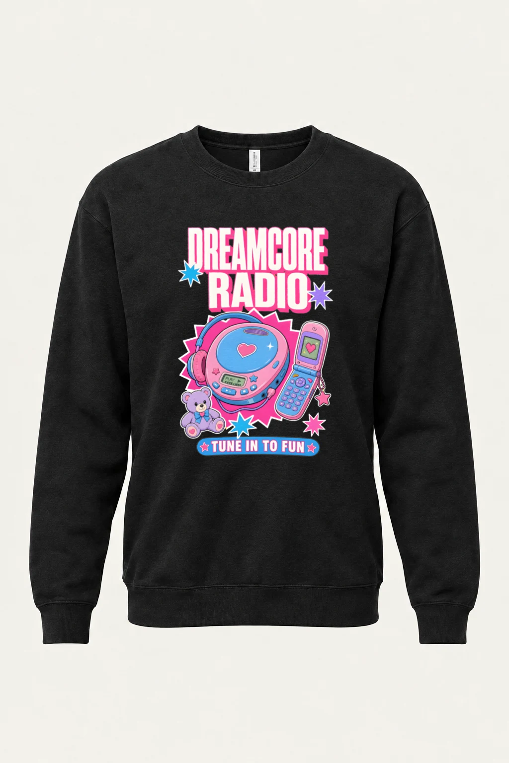 "Dreamcore Radio" Unisex Sponge Fleece Crewneck Sweatshirt | Bella + Canvas 3901