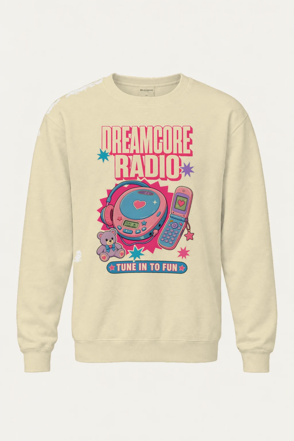 "Dreamcore Radio" Unisex Sponge Fleece Crewneck Sweatshirt | Bella + Canvas 3901