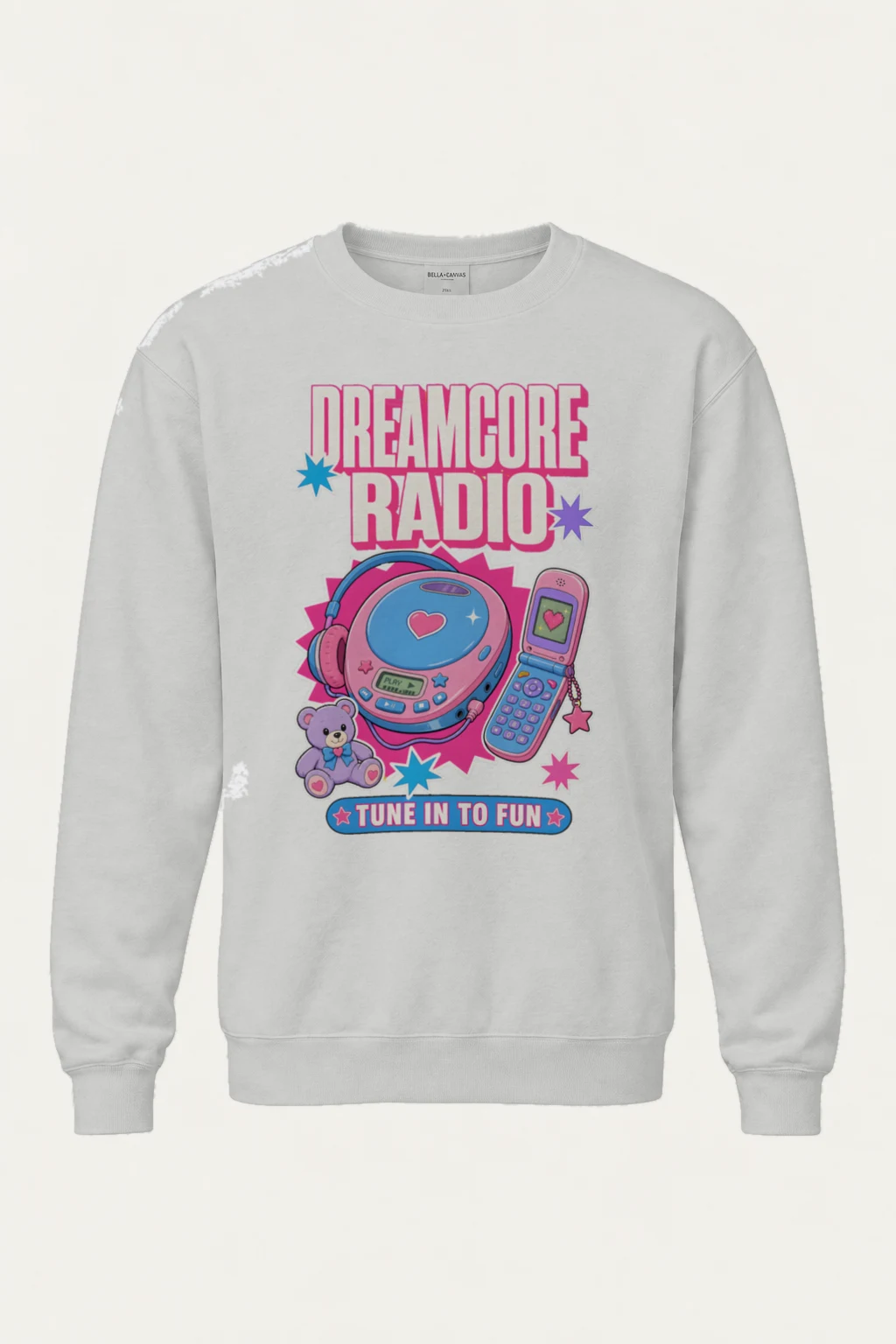 "Dreamcore Radio" Unisex Sponge Fleece Crewneck Sweatshirt | Bella + Canvas 3901