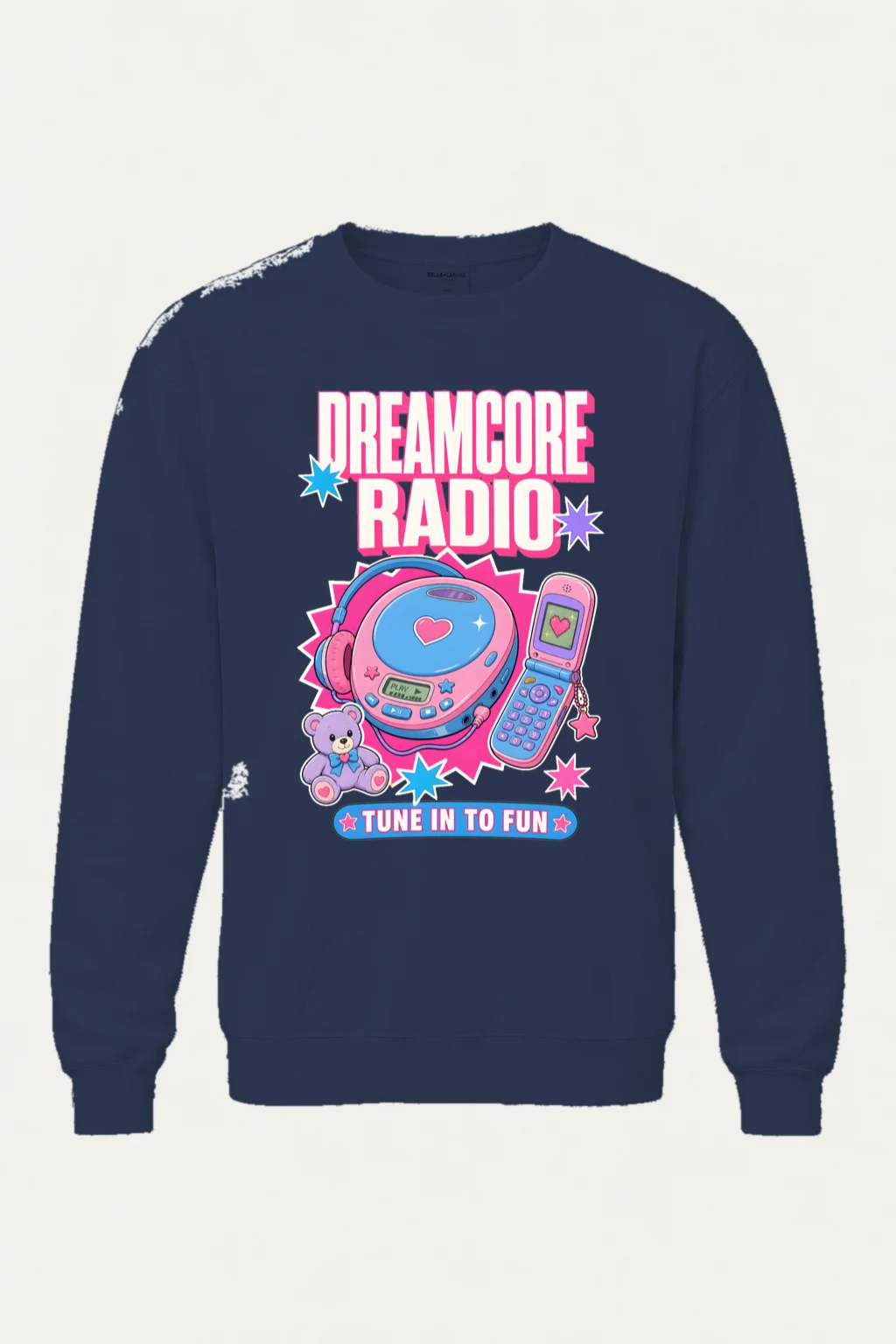 "Dreamcore Radio" Unisex Sponge Fleece Crewneck Sweatshirt | Bella + Canvas 3901