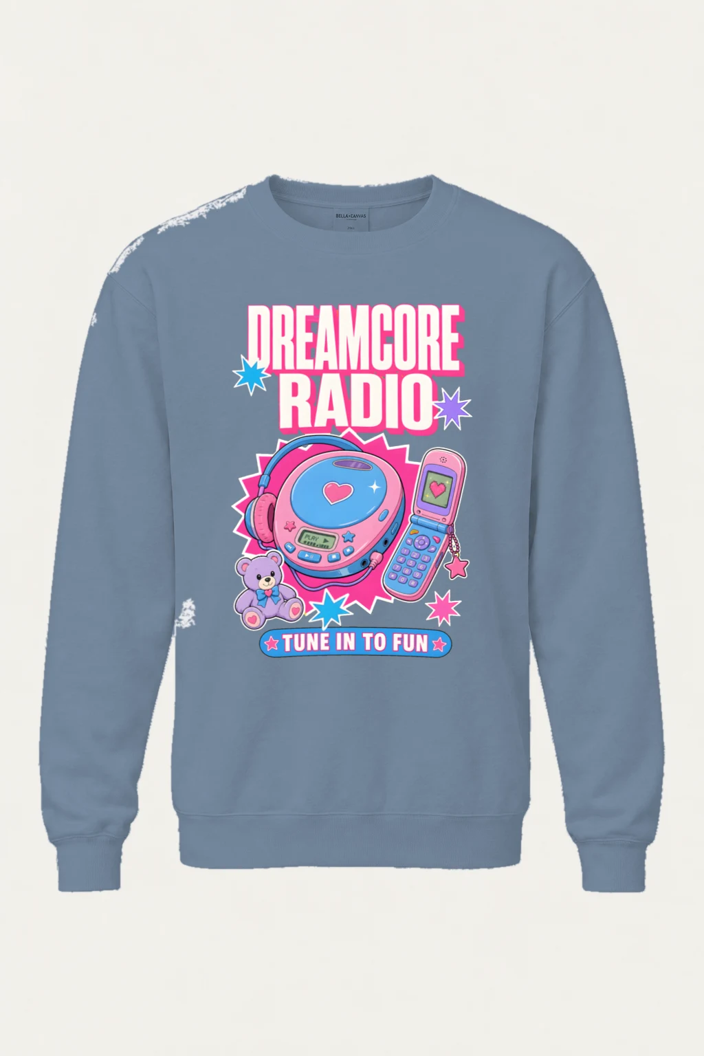 "Dreamcore Radio" Unisex Sponge Fleece Crewneck Sweatshirt | Bella + Canvas 3901