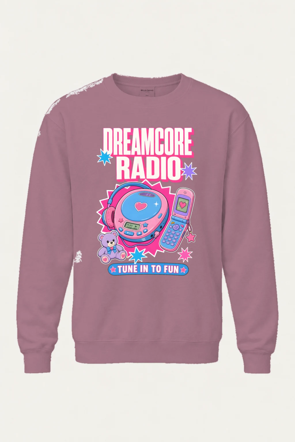 "Dreamcore Radio" Unisex Sponge Fleece Crewneck Sweatshirt | Bella + Canvas 3901