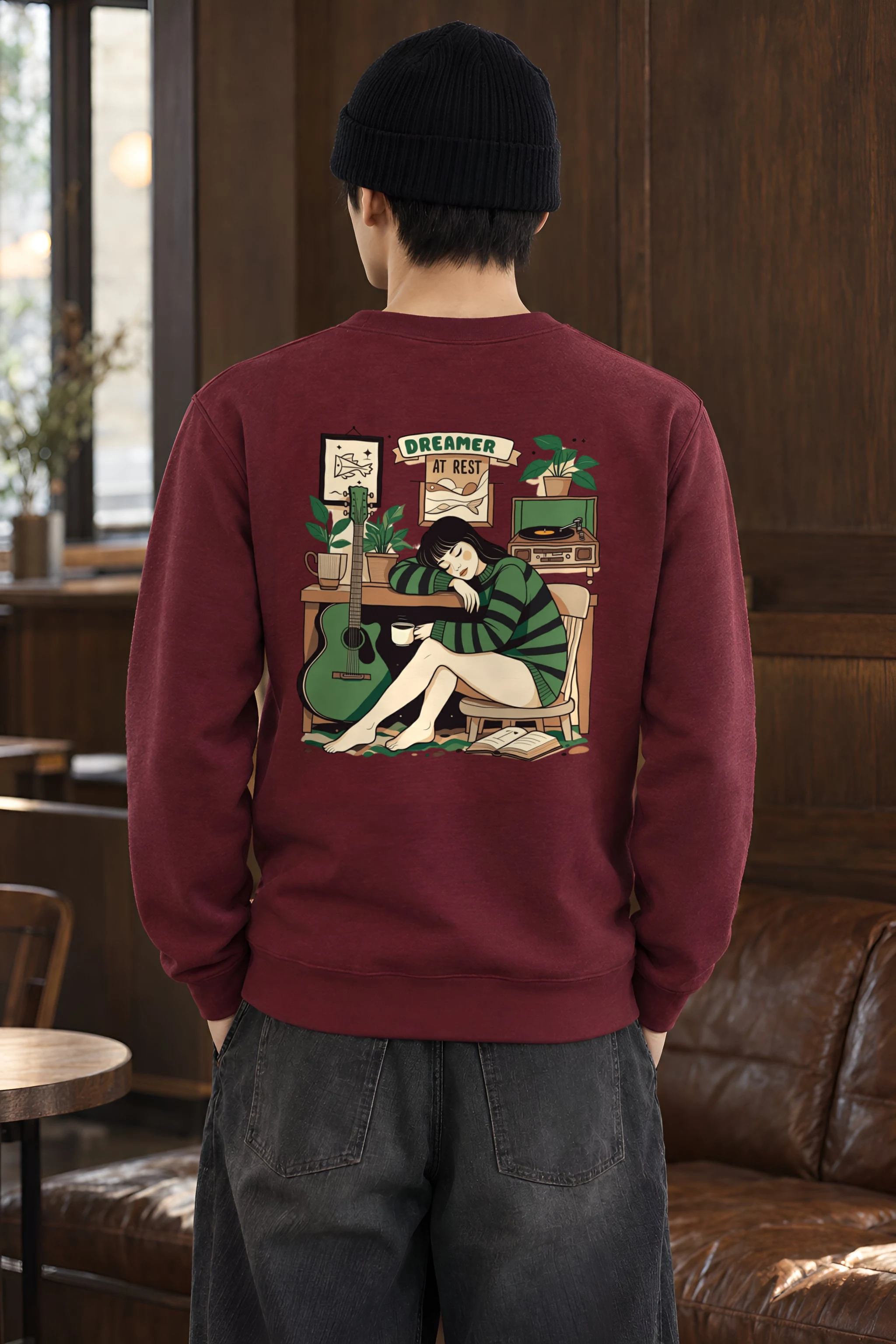 "Dreamer At Rest" Heavy Blend Unisex Crewneck Sweatshirt