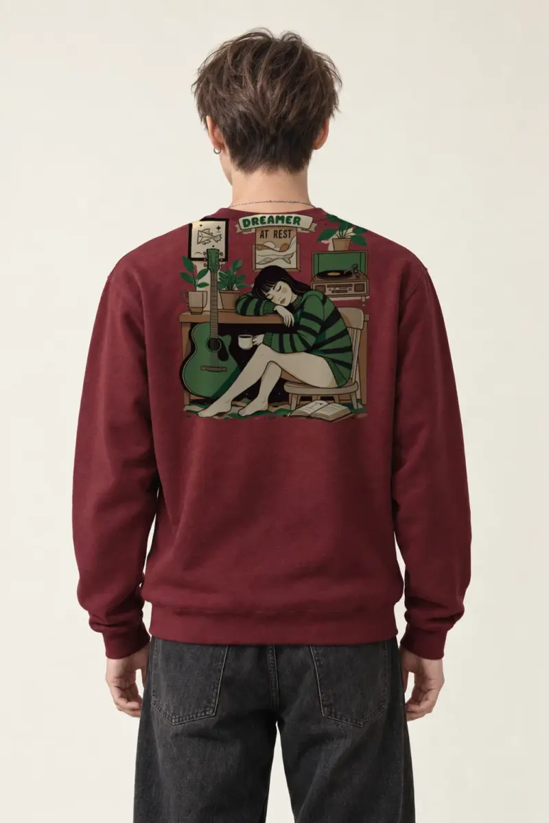 "Dreamer At Rest" Heavy Blend Unisex Crewneck Sweatshirt