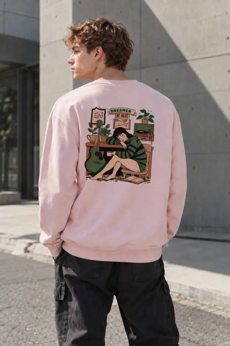 “Dreamer At Rest” Heavy Blend Unisex Crewneck Sweatshirt | Gildan 18000