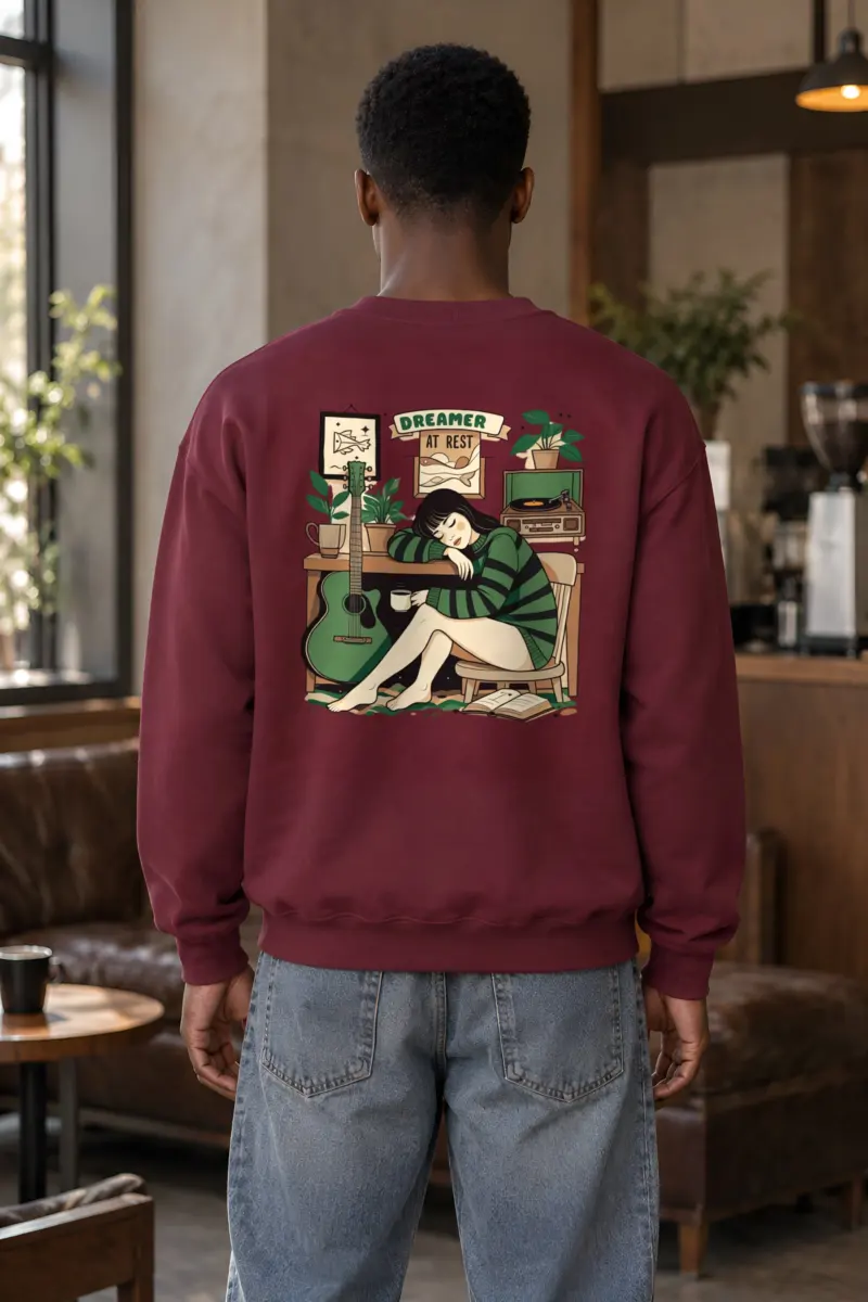 "Dreamer At Rest" Heavy Blend Unisex Crewneck Sweatshirt