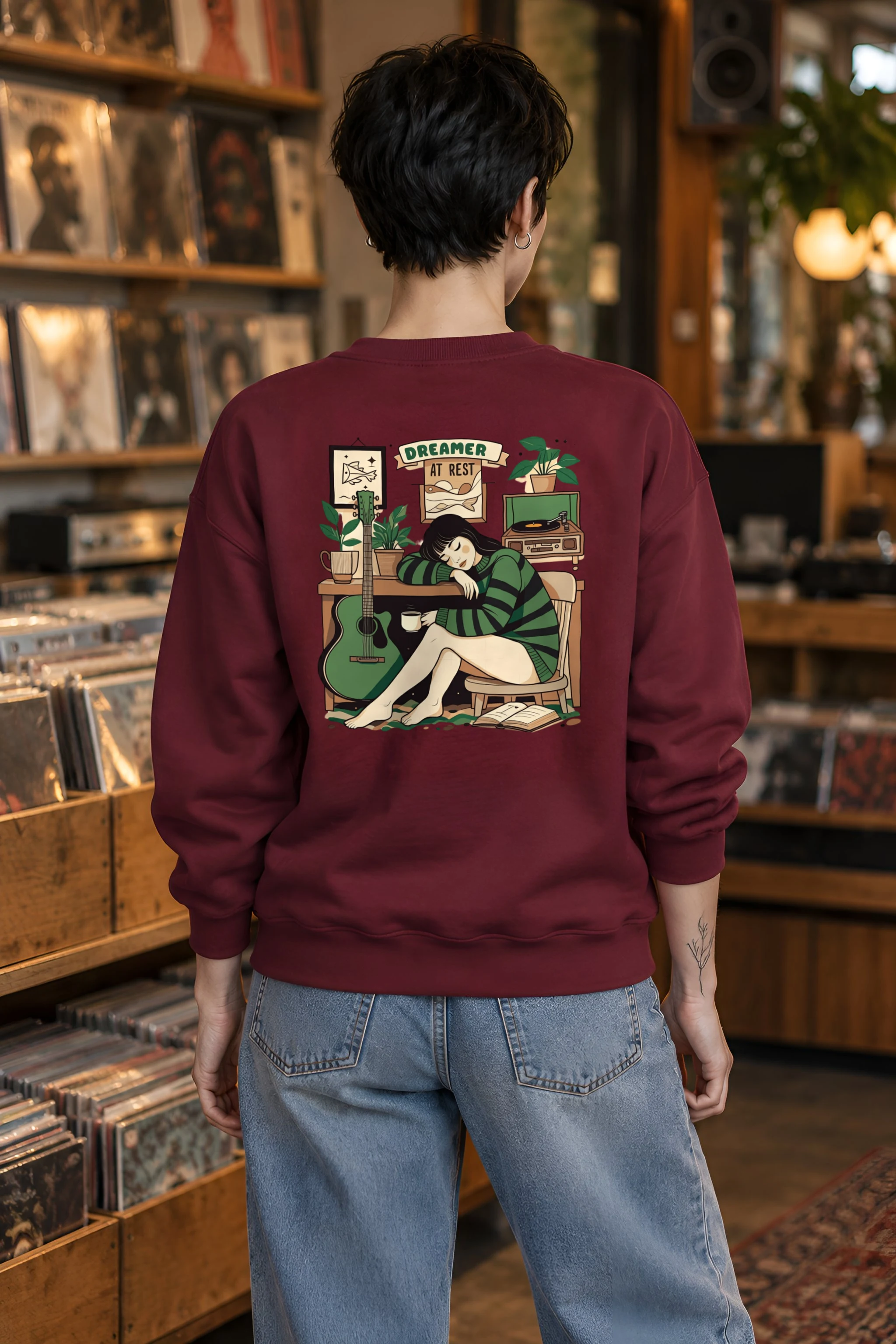 "Dreamer At Rest" 1 Crewneck Sweatshirt