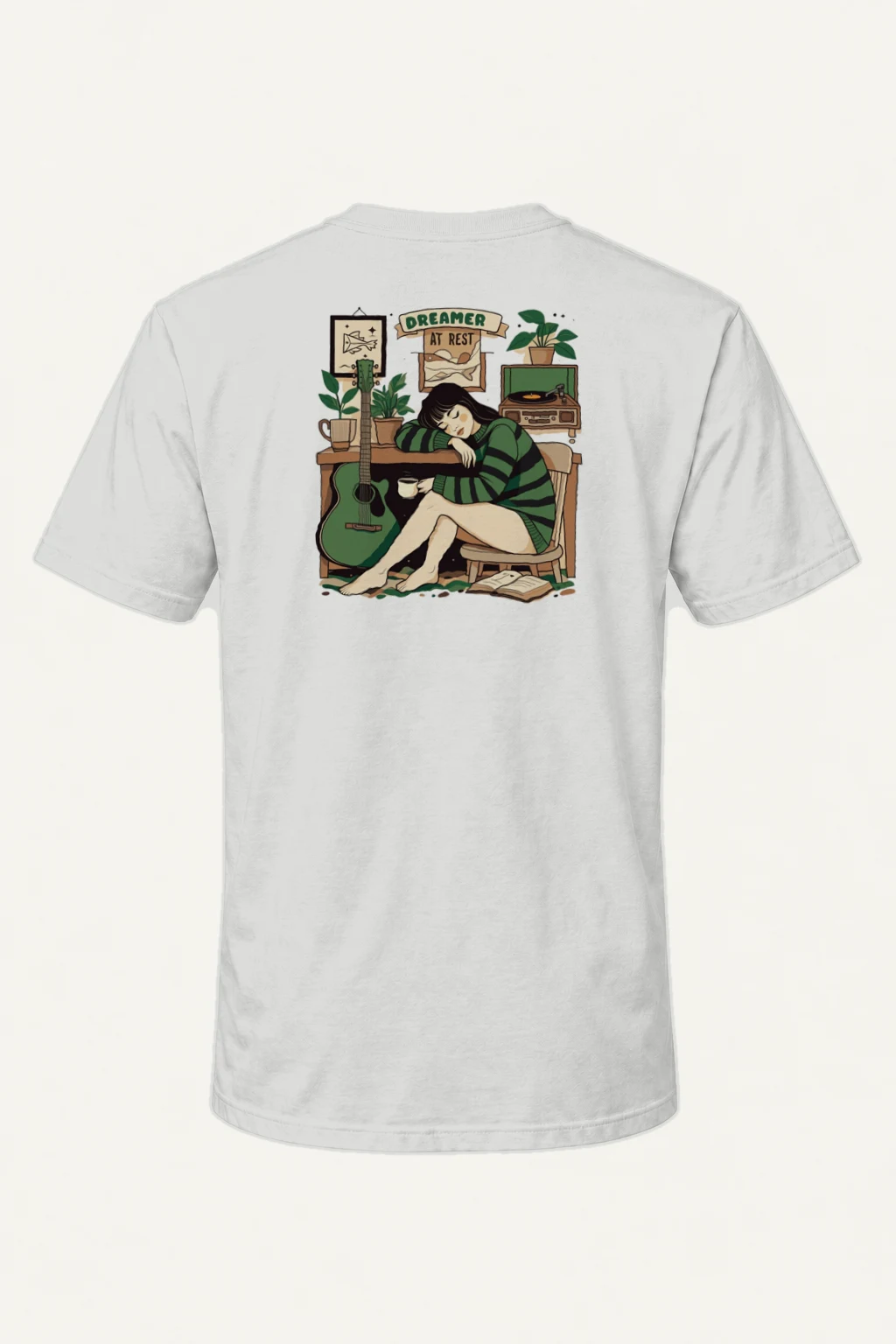"Dreamer At Rest" Heavyweight Unisex Crewneck T-shirt | Gildan 5000