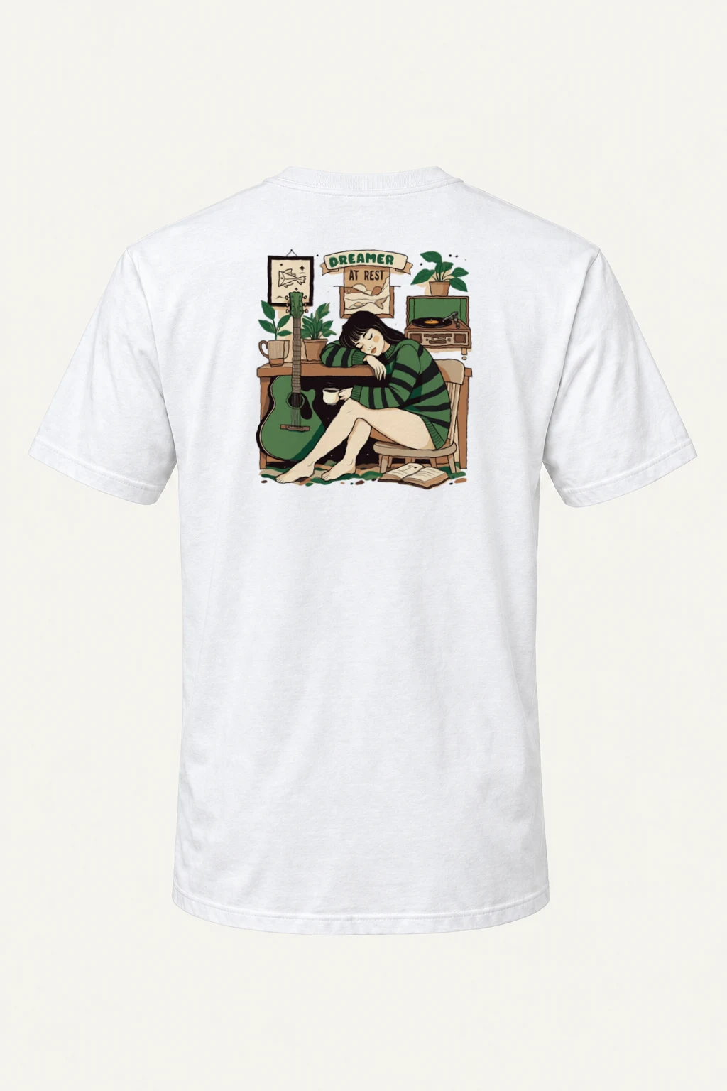 "Dreamer At Rest" Heavyweight Unisex Crewneck T-shirt | Gildan 5000