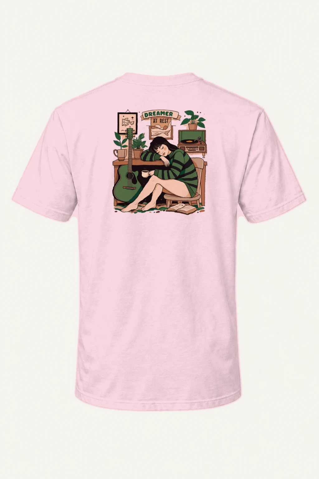 "Dreamer At Rest" Heavyweight Unisex Crewneck T-shirt | Gildan 5000