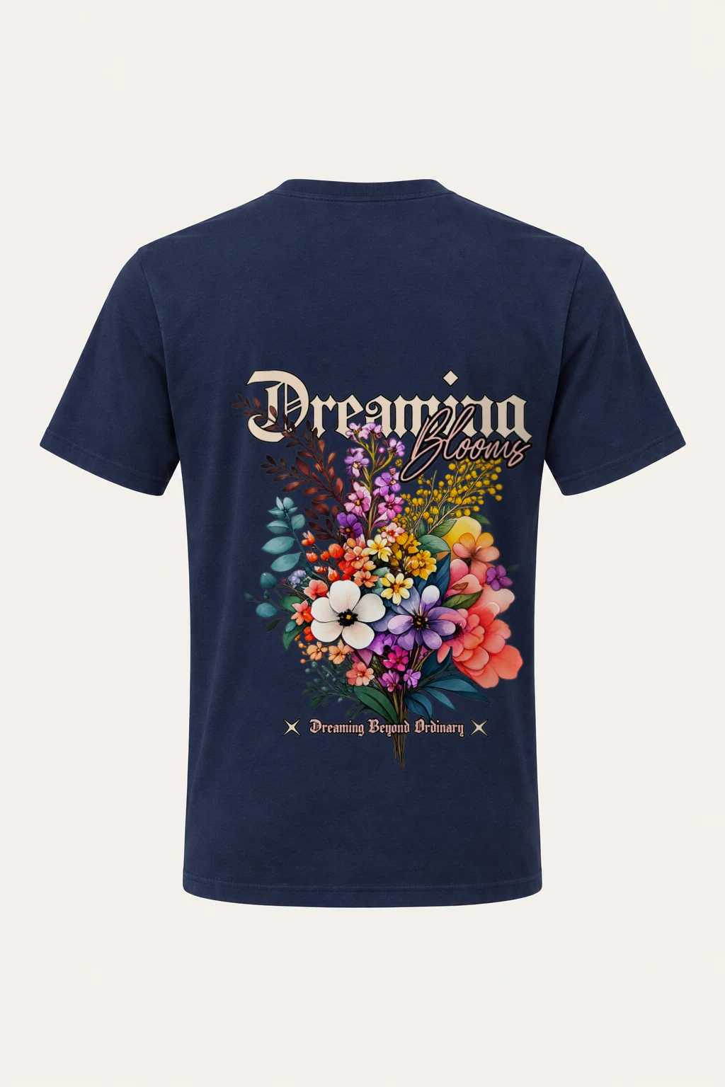 "Dreamer Blooms" Heavyweight Unisex Crewneck T-shirt | Gildan 5000