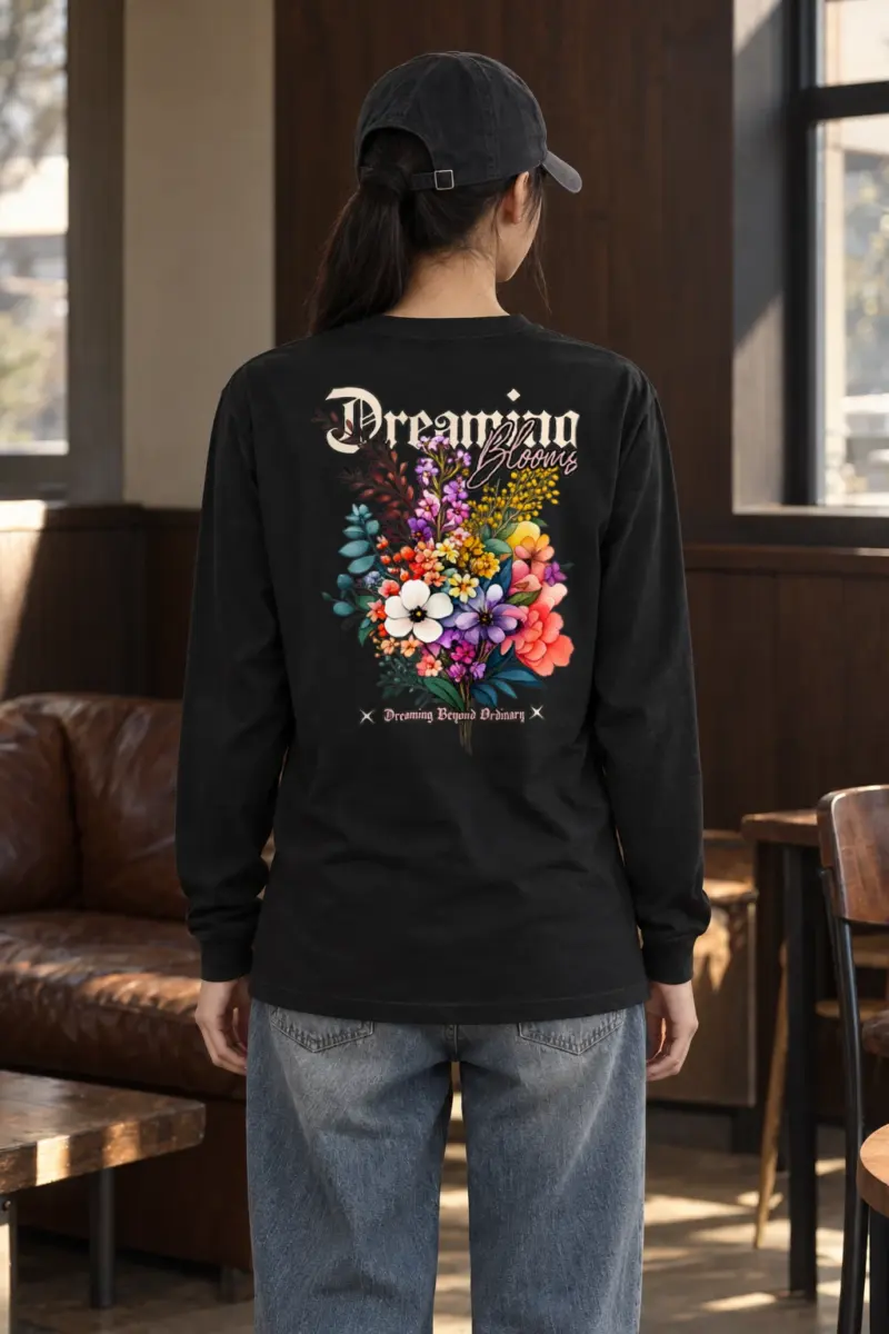 "Dreamer Blooms" Unisex Longsleeve T-shirt | Gildan 2400