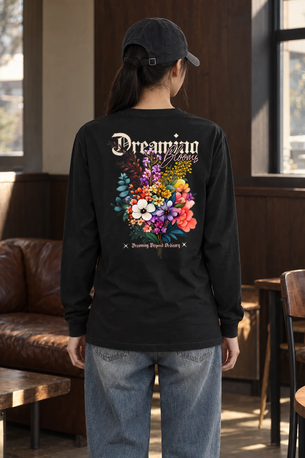 "Dreamer Blooms" Unisex Longsleeve T-shirt | Gildan 2400