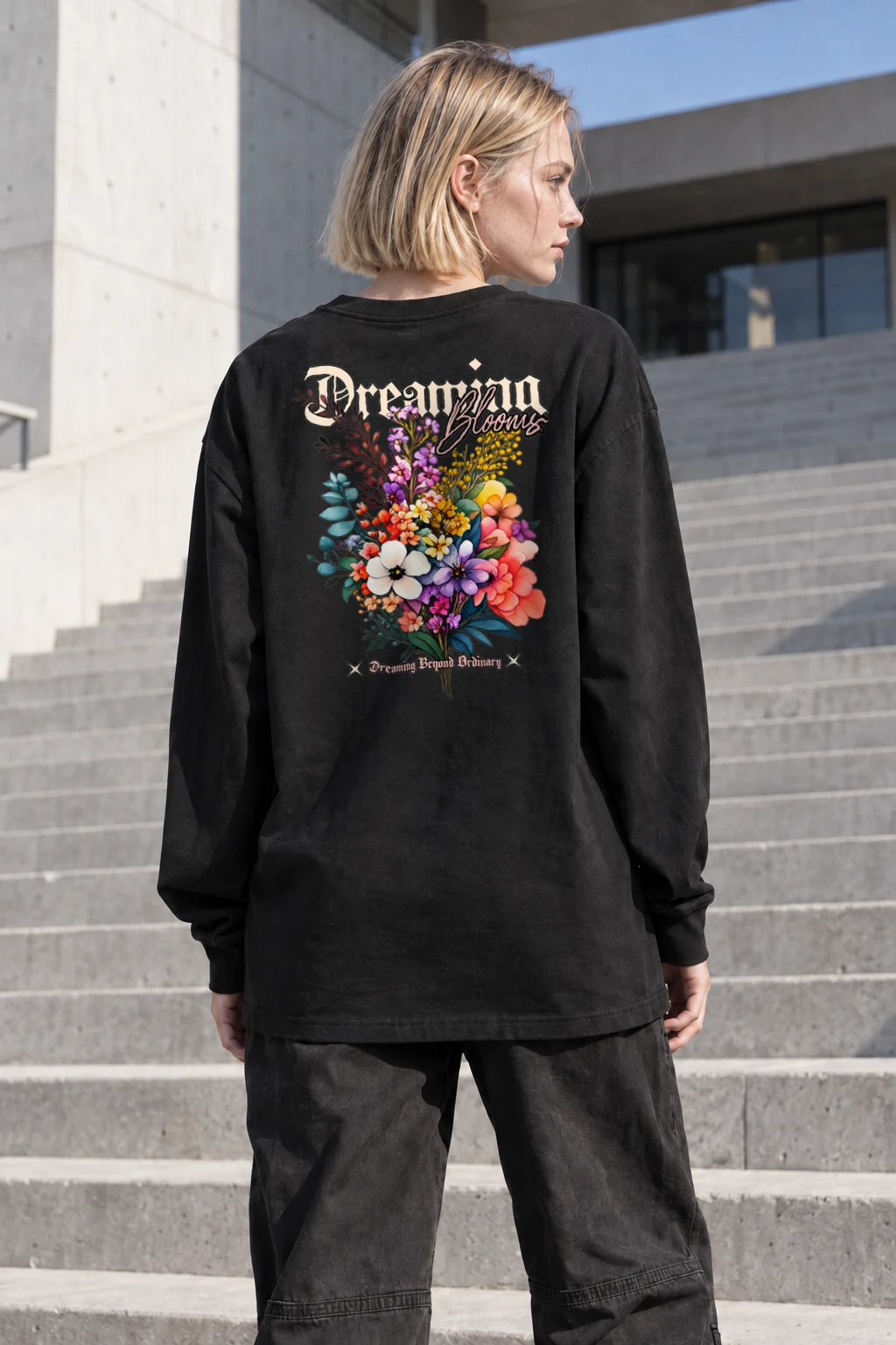 "Dreamer Blooms" Unisex Longsleeve T-shirt | Gildan 2400