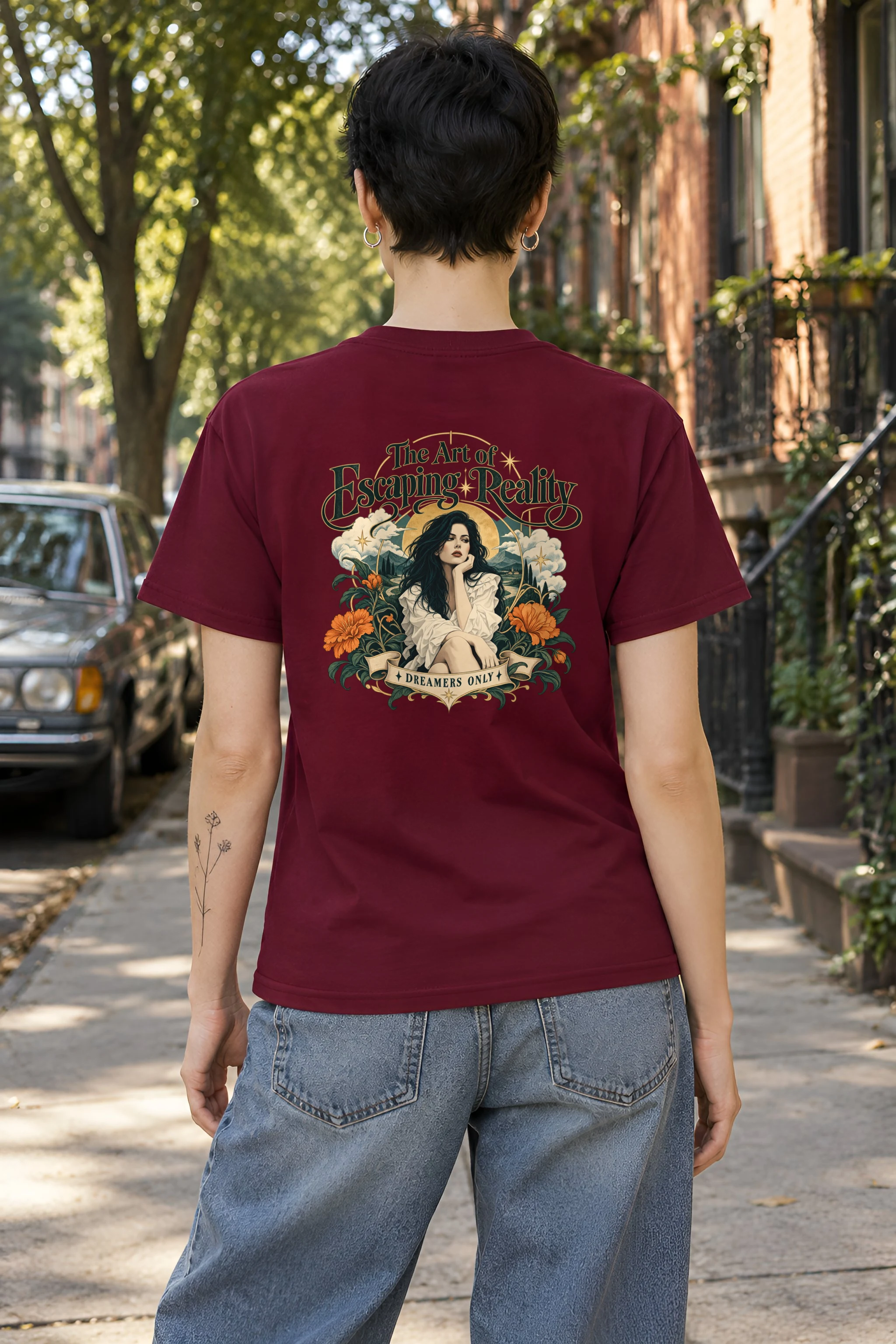 "Dreamers Only" Heavyweight Unisex Crewneck T-shirt