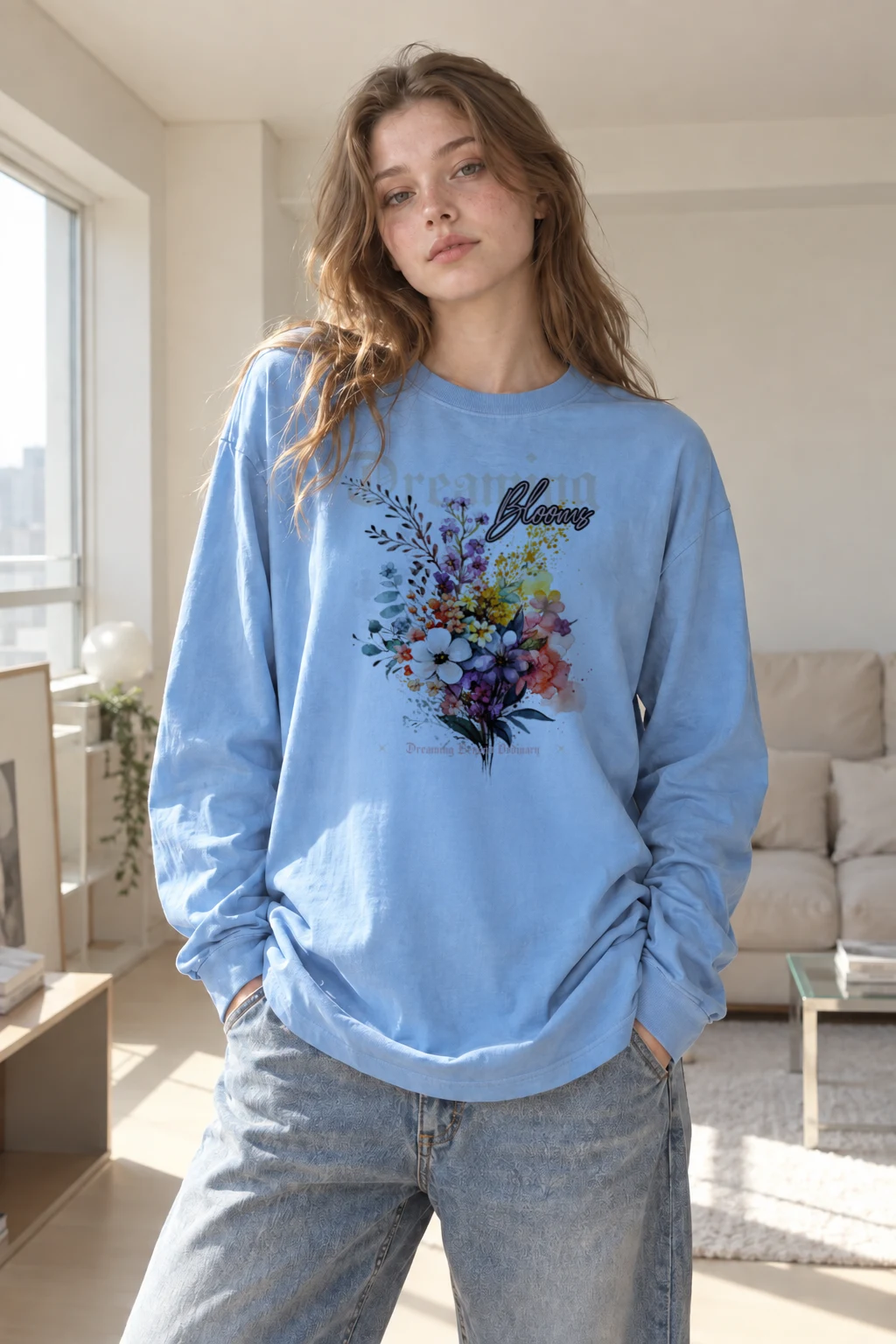 "Dreaming Bloom Diary" Unisex Longsleeve T-shirt | Gildan 2400