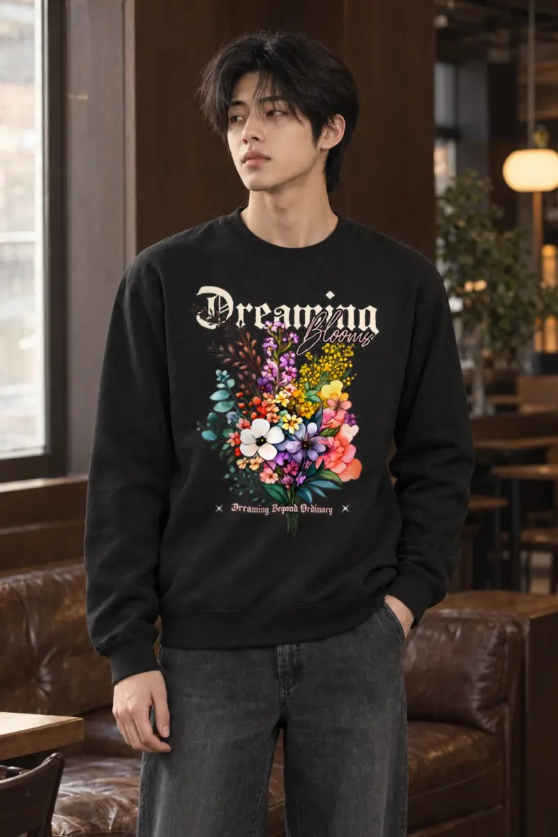 "Dreaming Blooms" Heavy Blend Unisex Crewneck Sweatshirt