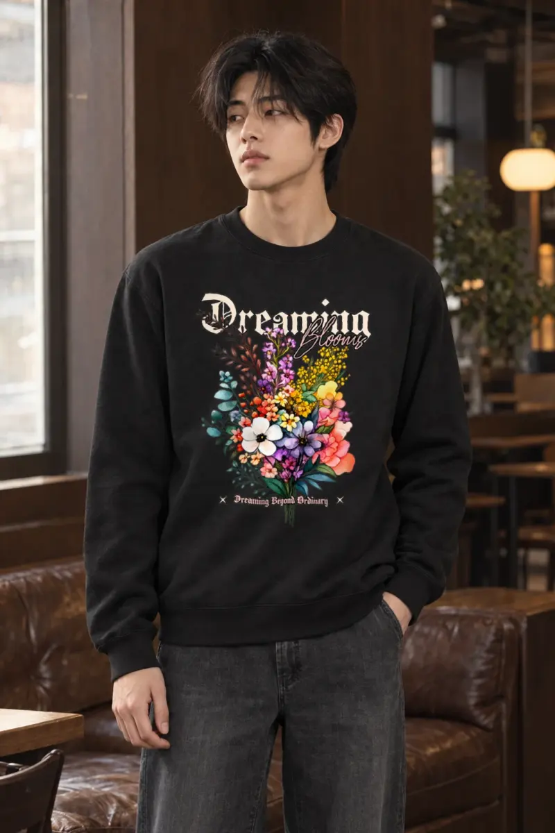 "Dreaming Blooms" Heavy Blend Unisex Crewneck Sweatshirt