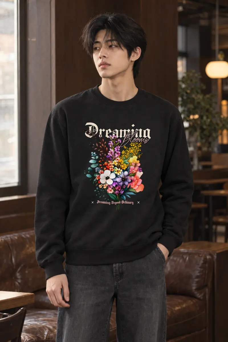"Dreaming Blooms" Heavy Blend Unisex Crewneck Sweatshirt