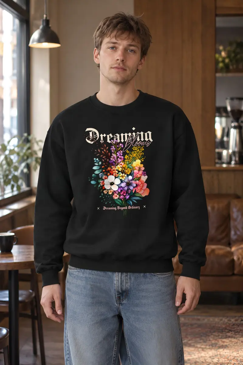 "Dreaming Blooms" Heavy Blend Unisex Crewneck Sweatshirt