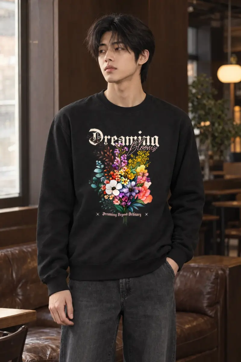 "Dreaming Blooms" Heavy Blend Unisex Crewneck Sweatshirt