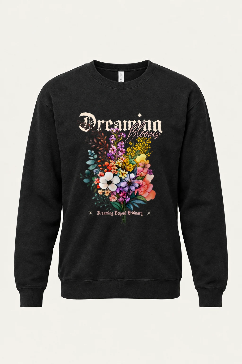 "Dreaming Blooms" Heavy Blend Unisex Crewneck Sweatshirt | Gildan 18000