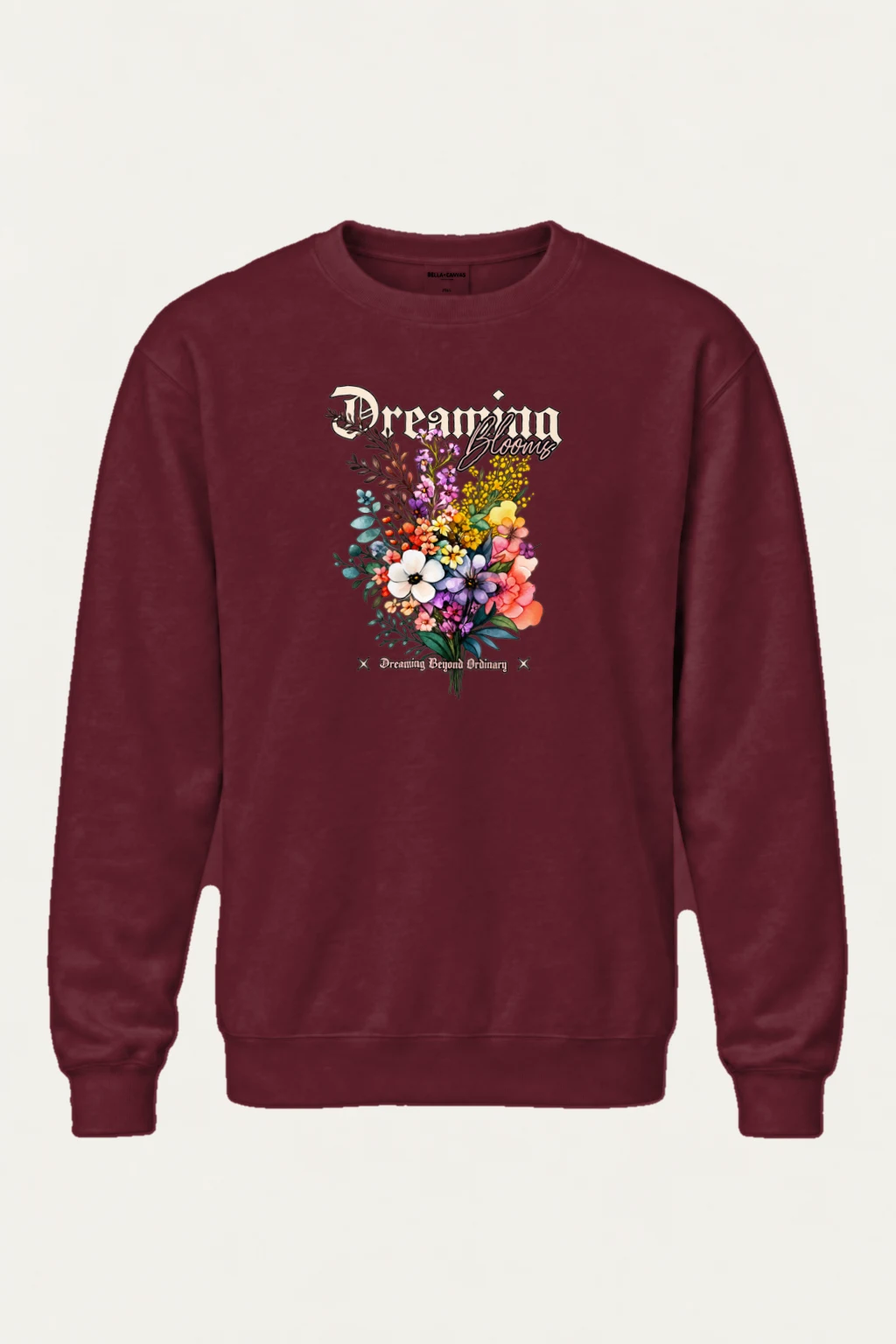 "Dreaming Blooms" Heavy Blend Unisex Crewneck Sweatshirt | Gildan 18000
