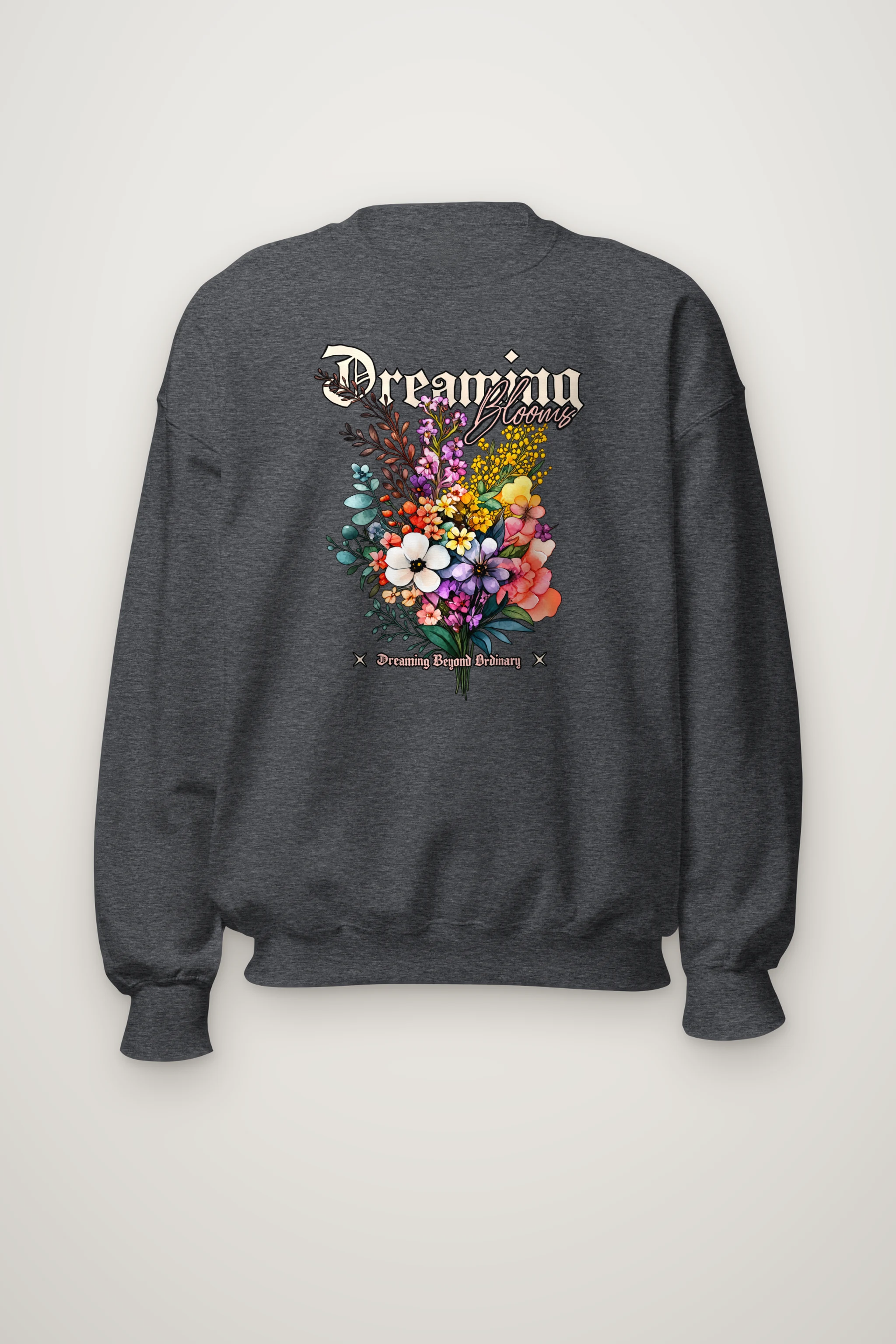 "Dreaming Blooms" Heavy Blend Unisex Crewneck Sweatshirt