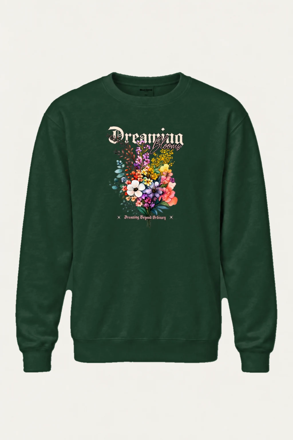 "Dreaming Blooms" Heavy Blend Unisex Crewneck Sweatshirt | Gildan 18000