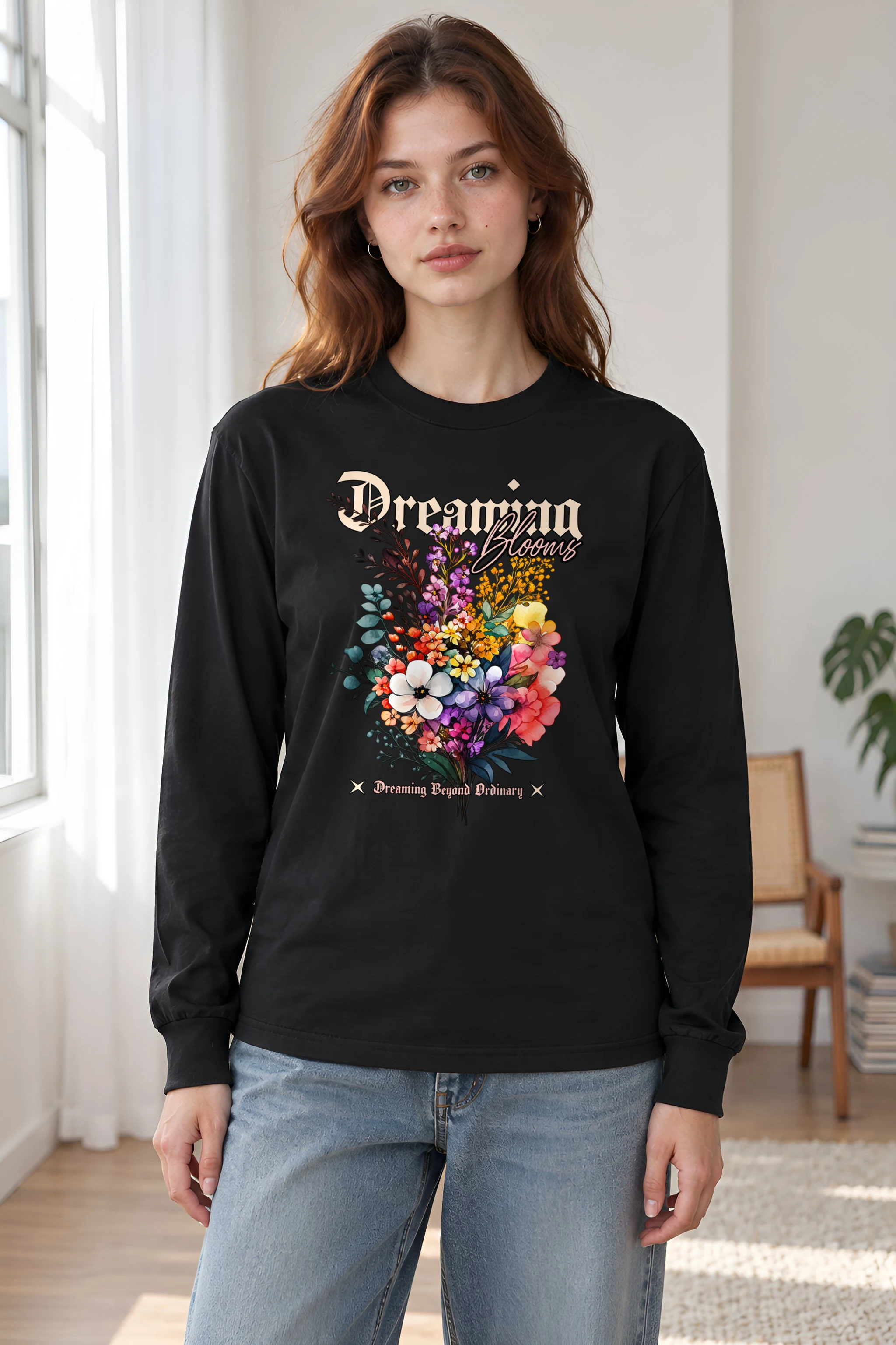 "Dreaming Blooms" Unisex Longsleeve T-shirt