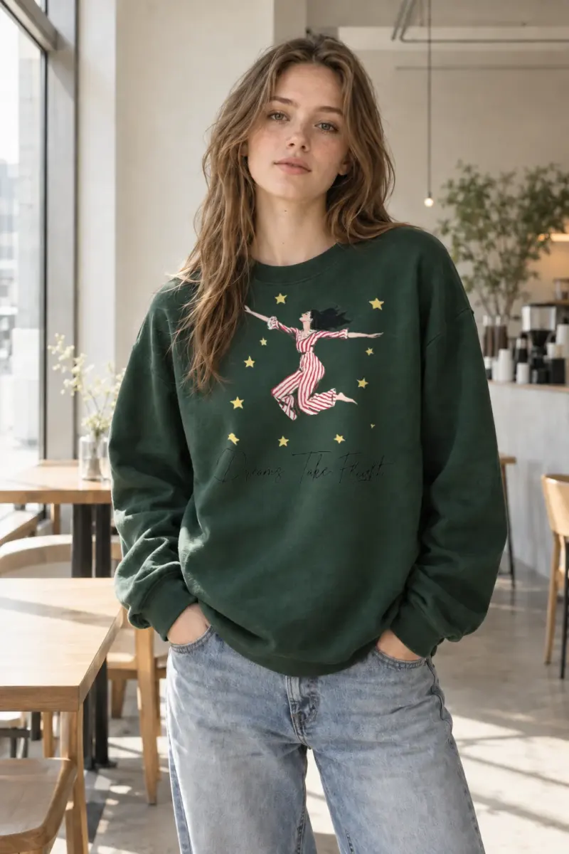 “Dreams Take Flight” Heavy Blend Unisex Crewneck Sweatshirt | Gildan 18000
