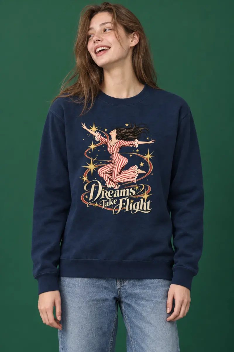 "Dreams Take Flight" Heavy Blend Unisex Crewneck Sweatshirt