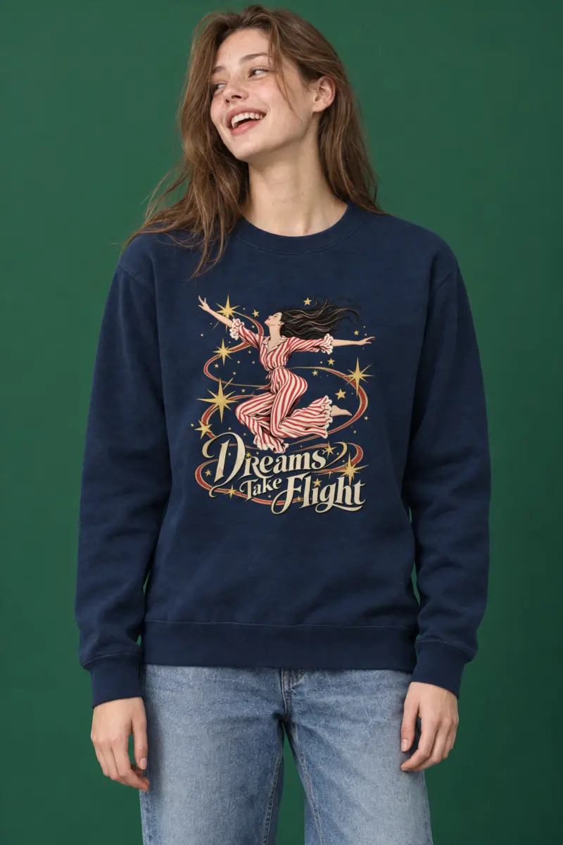 "Dreams Take Flight" Heavy Blend Unisex Crewneck Sweatshirt
