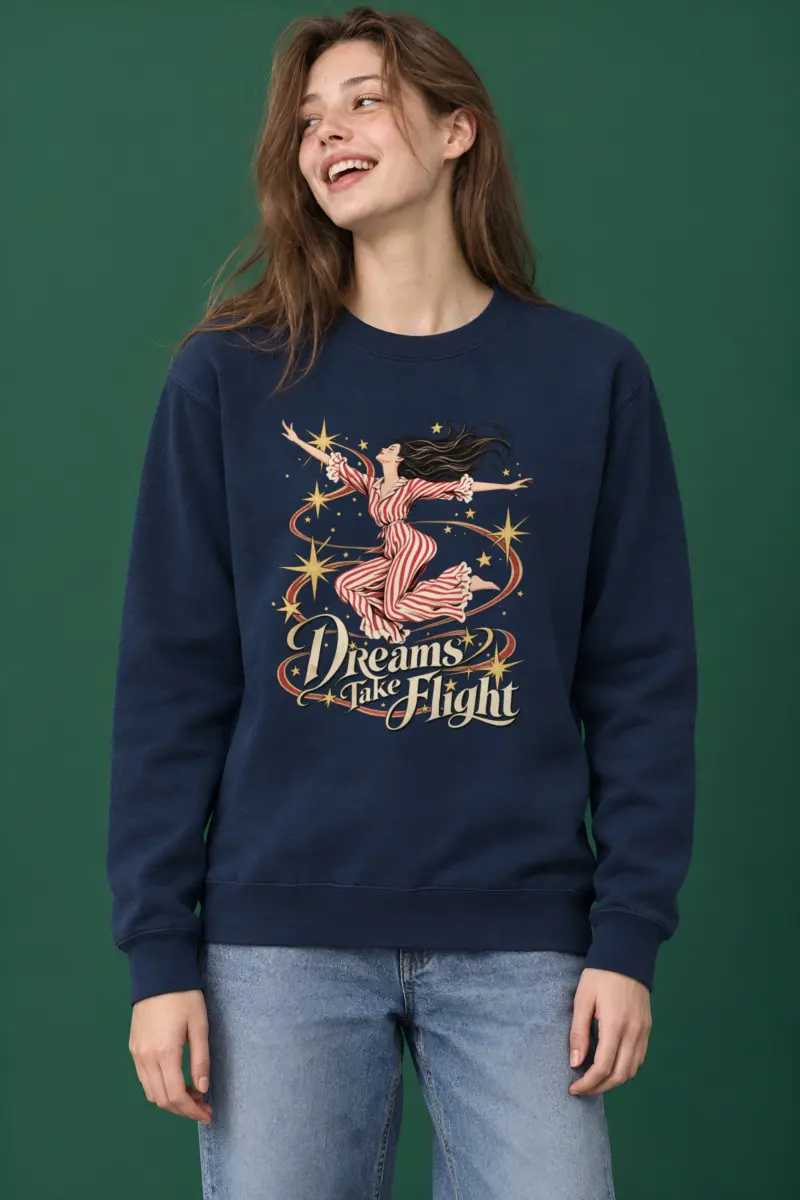 "Dreams Take Flight" Heavy Blend Unisex Crewneck Sweatshirt