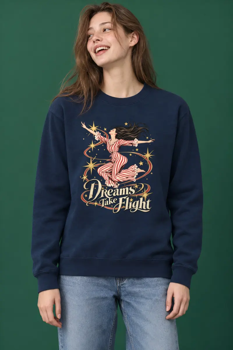 "Dreams Take Flight" Heavy Blend Unisex Crewneck Sweatshirt