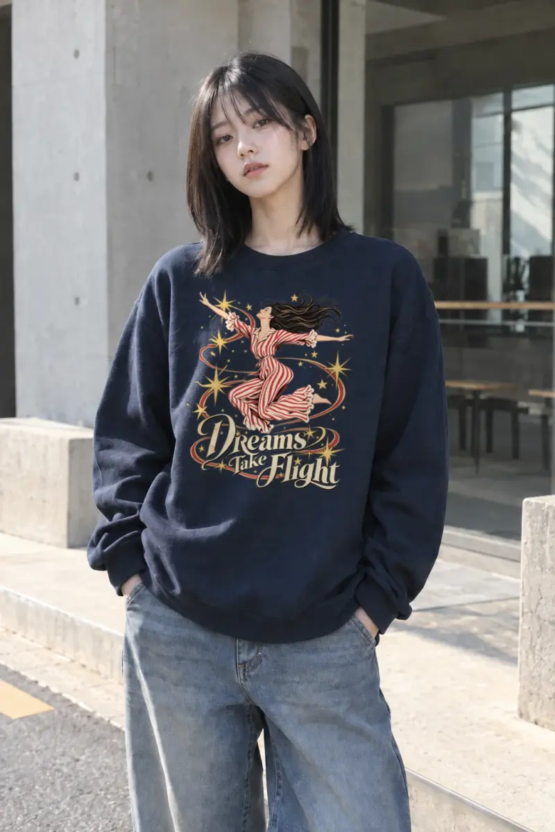 "Dreams Take Flight" Heavy Blend Unisex Crewneck Sweatshirt | Gildan 18000