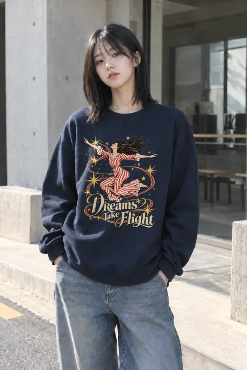 "Dreams Take Flight" Heavy Blend Unisex Crewneck Sweatshirt | Gildan 18000