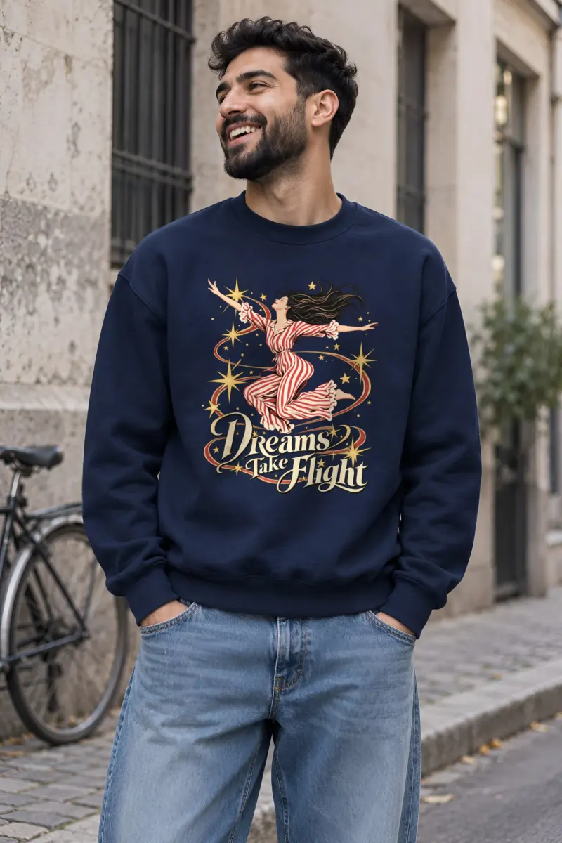 "Dreams Take Flight" Heavy Blend Unisex Crewneck Sweatshirt