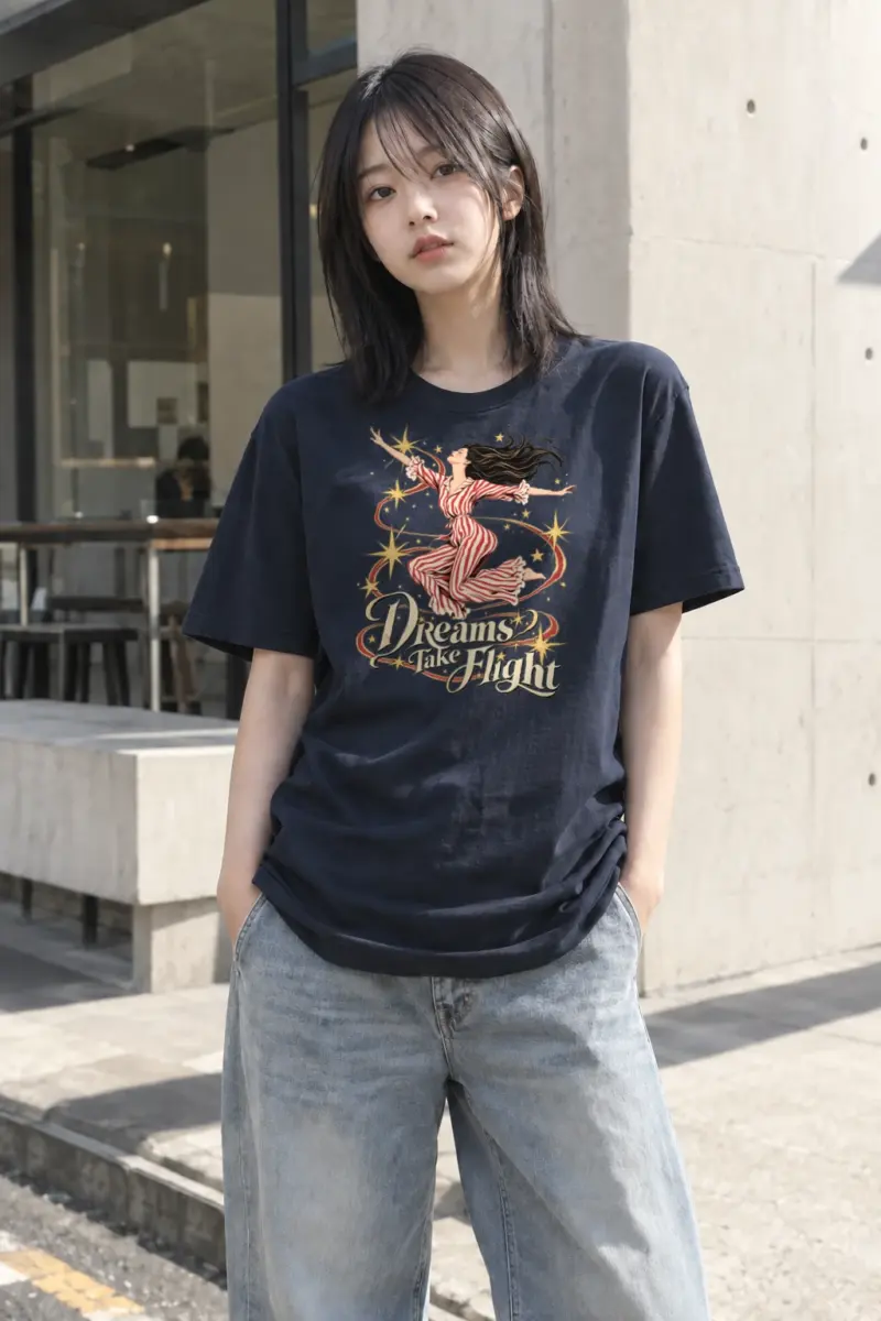 "Dreams Take Flight" Heavyweight Unisex Crewneck T-shirt | Gildan 5000