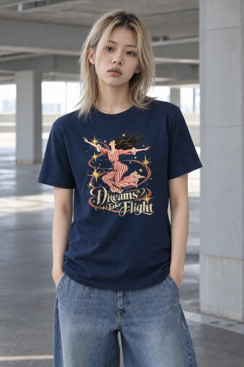 "Dreams Take Flight" Heavyweight Unisex Crewneck T-shirt