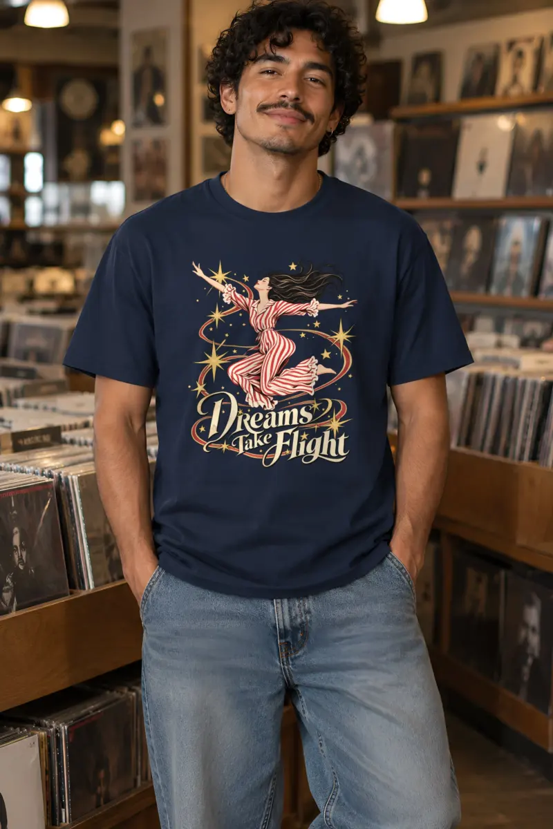 "Dreams Take Flight" Heavyweight Unisex Crewneck T-shirt