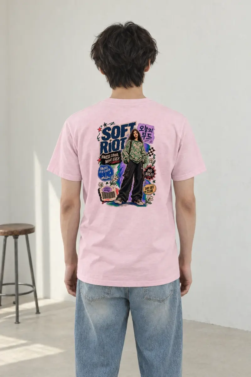 "Dress Loud Move Easy" Heavyweight Unisex Crewneck T-shirt
