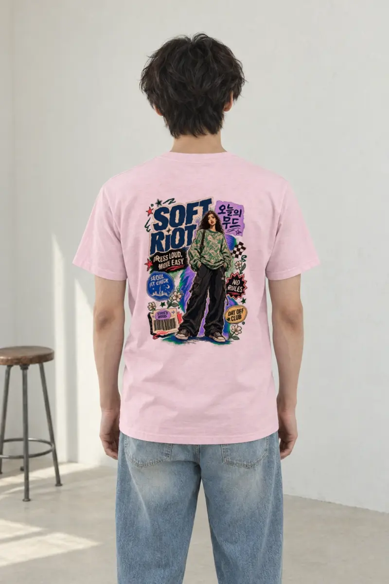 "Dress Loud Move Easy" Heavyweight Unisex Crewneck T-shirt