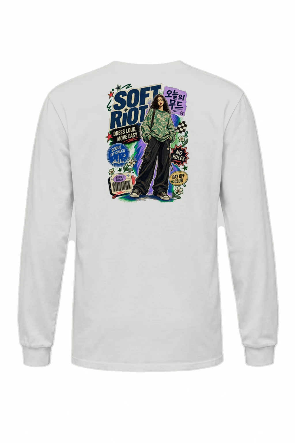 "Dress Loud Move Easy" Unisex Longsleeve T-shirt | Gildan 2400