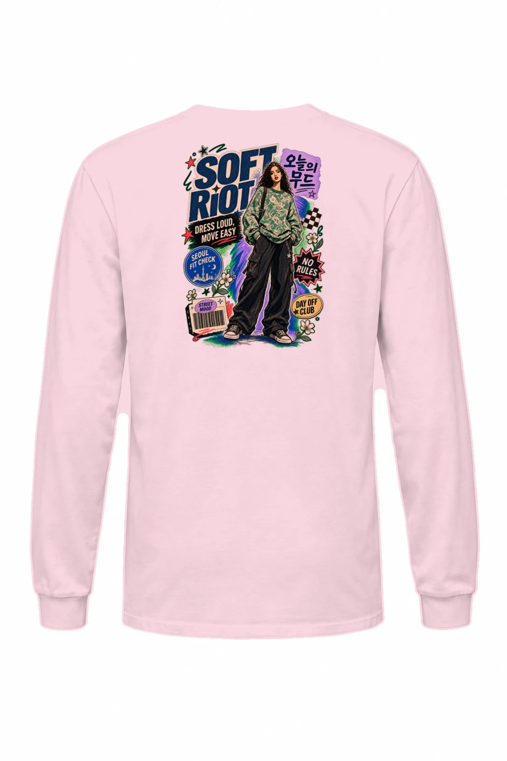"Dress Loud Move Easy" Unisex Longsleeve T-shirt | Gildan 2400