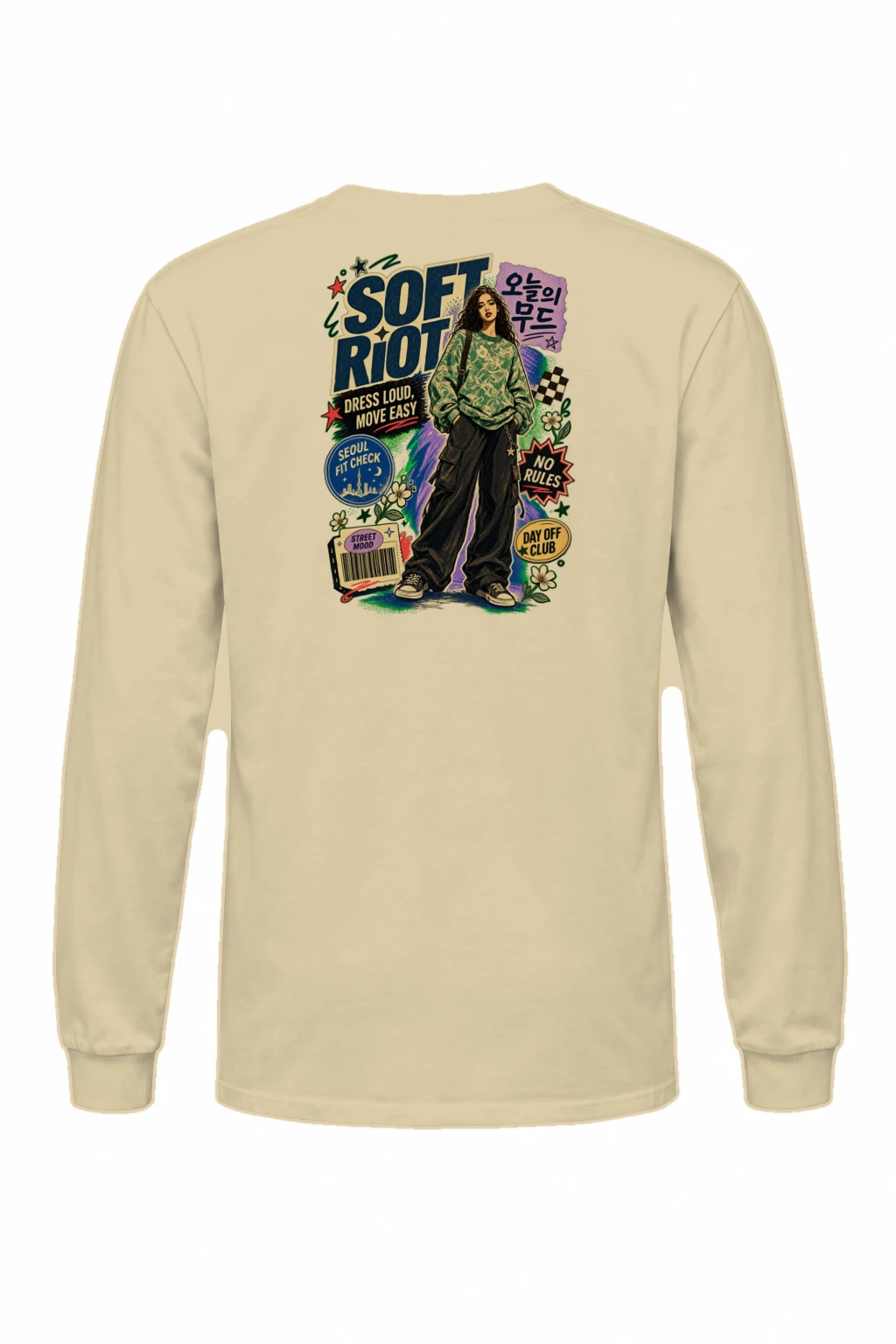 "Dress Loud Move Easy" Unisex Longsleeve T-shirt | Gildan 2400