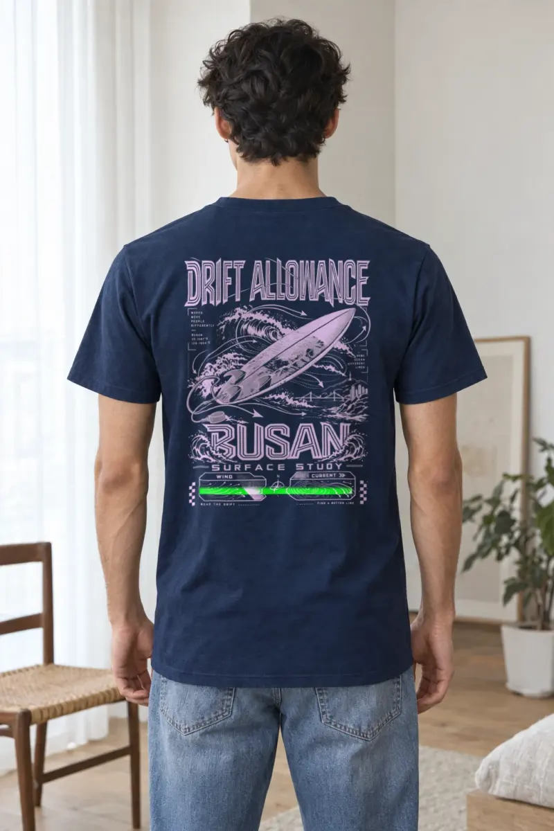 “Drift Allowance” Heavyweight Unisex Crewneck T-shirt | Gildan 5000