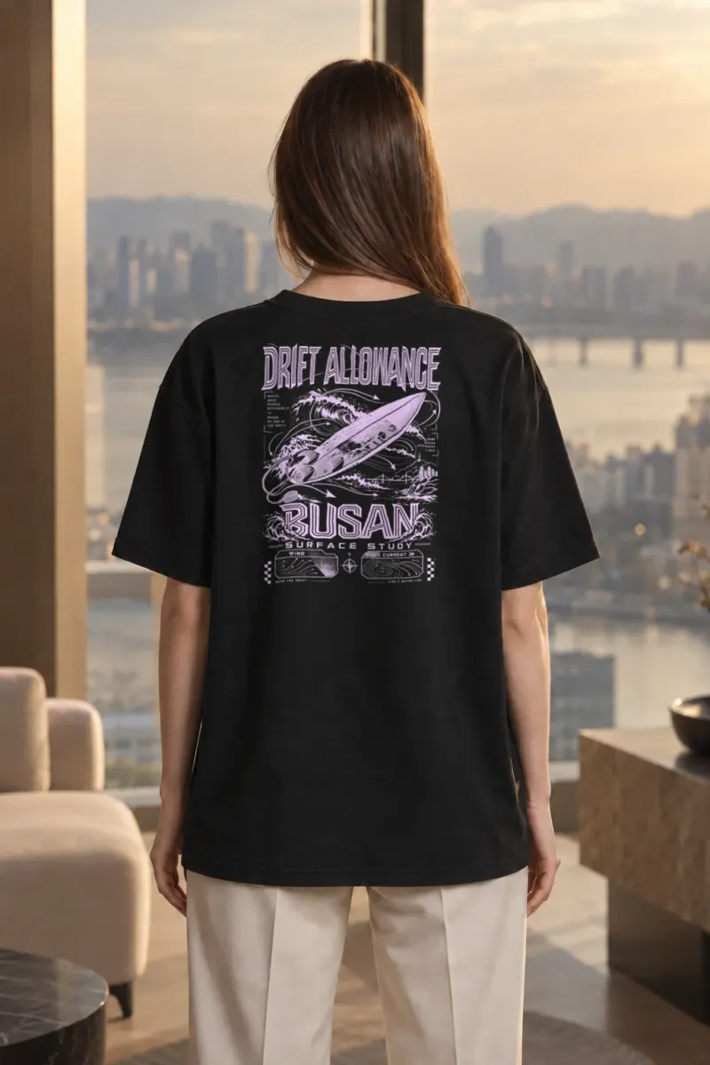 “Drift Allowance” Men’s Oversized Heavyweight Crewneck T-Shirt | Shaka Wear SHMHSS