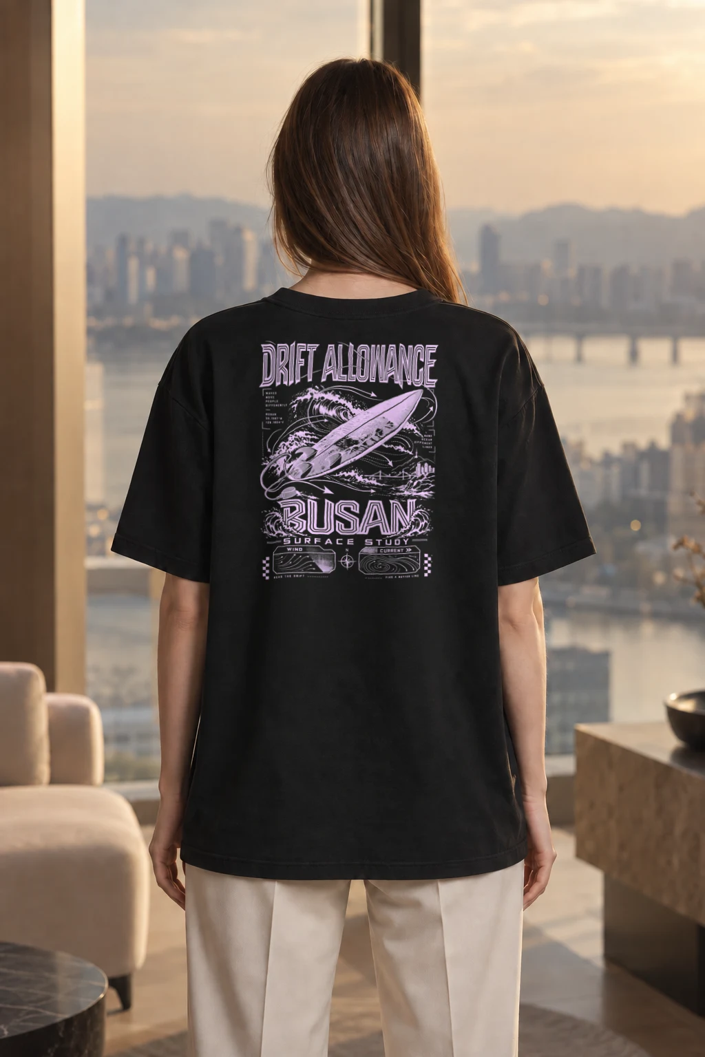 "Drift Allowance" Men's Oversized Heavyweight Crewneck T-Shirt | Shaka Wear SHMHSS