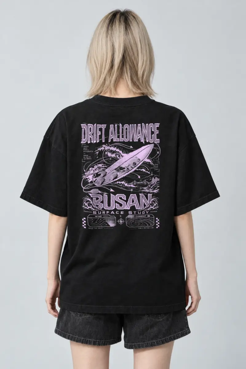 "Drift Allowance" Men's Oversized Heavyweight Crewneck T-Shirt